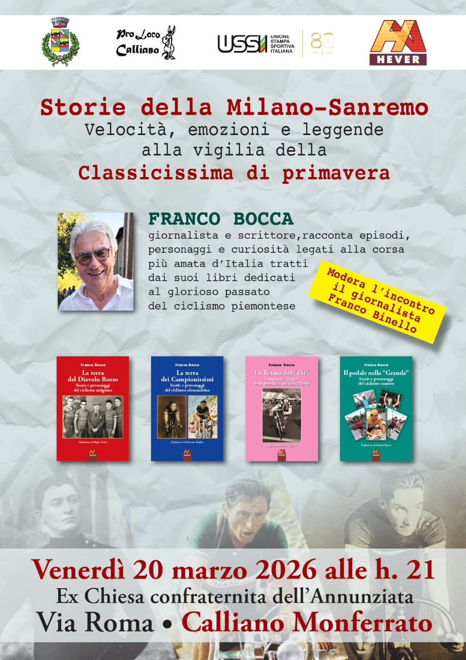 Franco Bocca racconta “Storie della Milano San Remo”