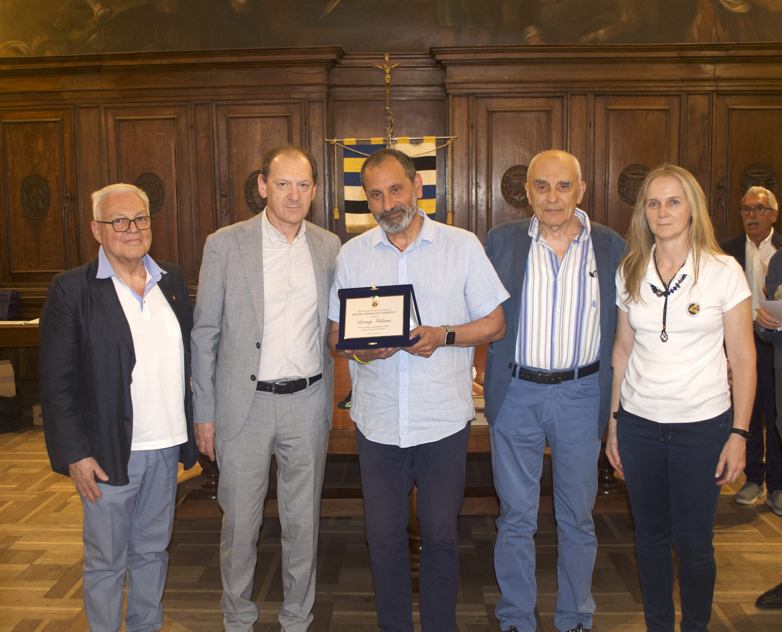 Premiazione Veterani Sportivi. L’Ussi Veneto incorona il collega Lorenzo Fabiano
