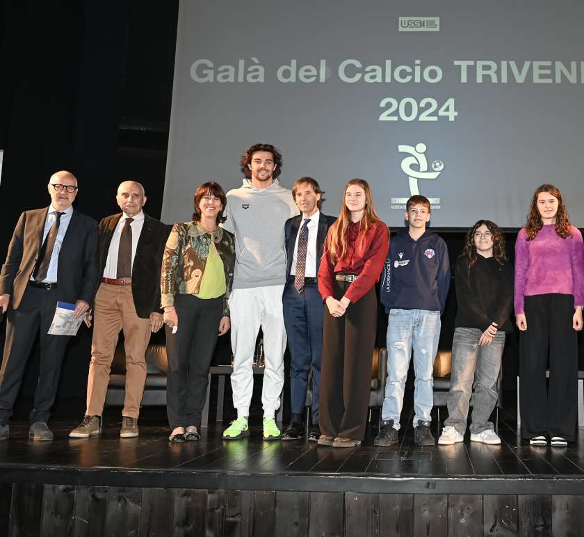 A Vicenza il 24° Galà del Calcio Triveneto. Ospite d’onore il nuotatore Thomas Ceccon, premio alla carriera all’ex arbitro Orsato